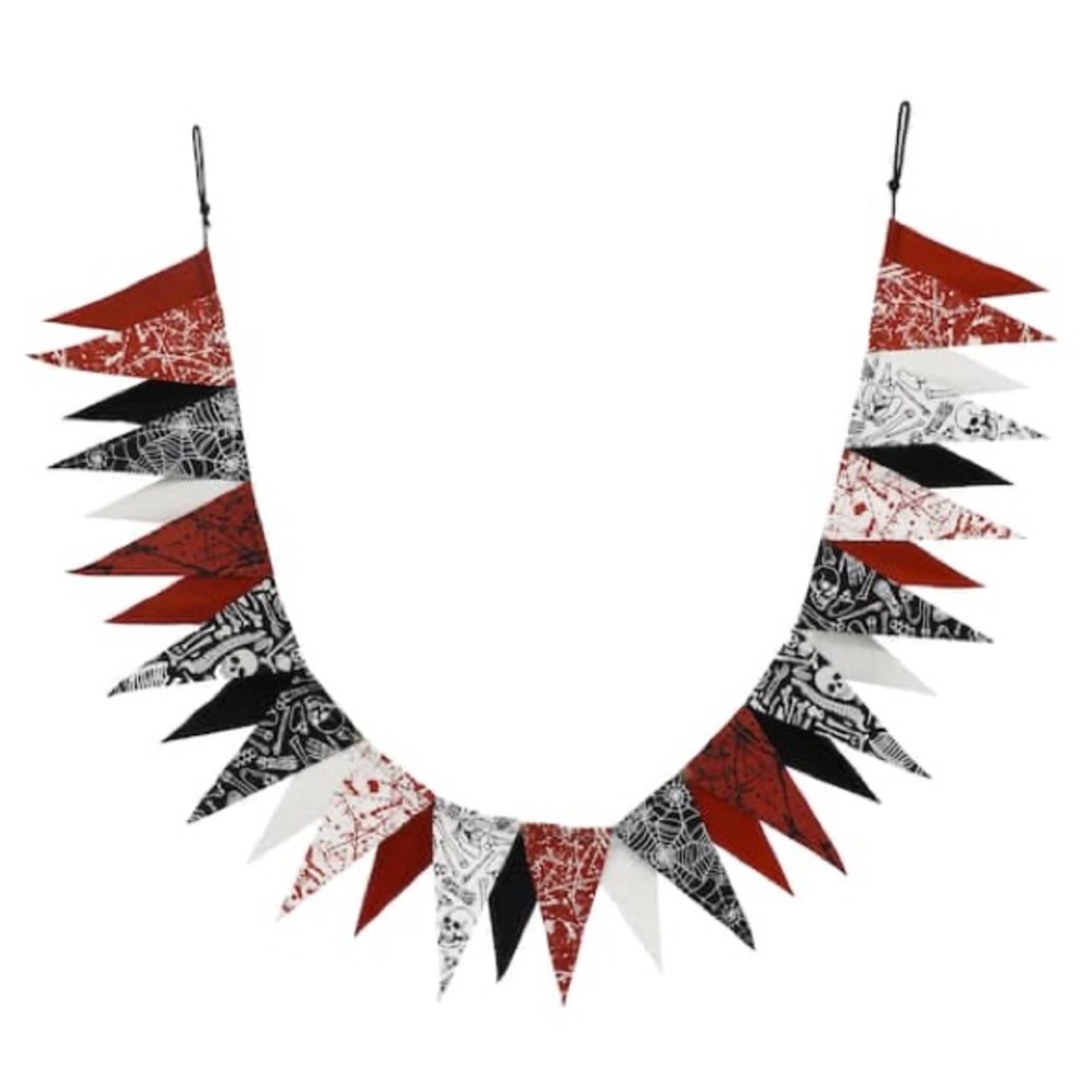 6ft. Skeleton Flag Garland by Ashland Halloween Decor